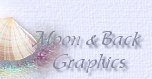 Moon and Back Graphics Logo