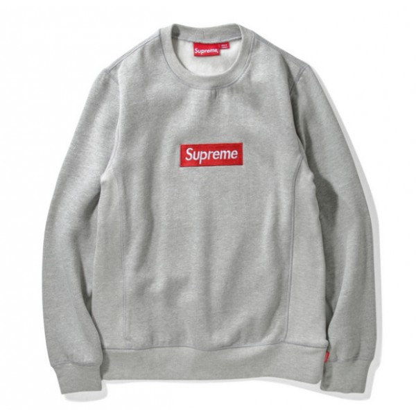 supreme grey sweater