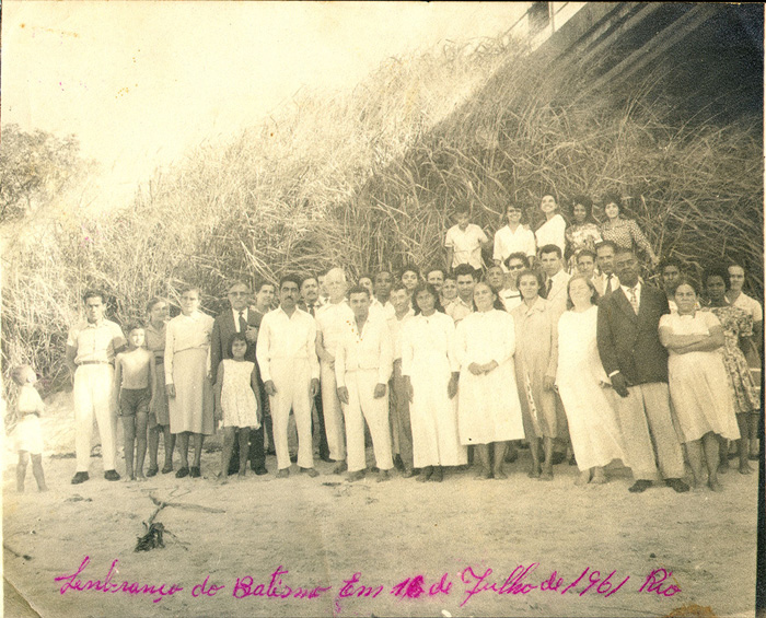 Igreja Adventista da Promessa no Rio de Janeiro - Batismo no Rio de Janeiro em 16 de julho de 1961
