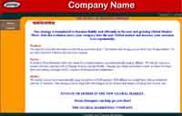 website template by freelance web designer from India Mumbai