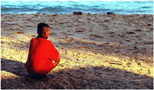Boy at the beach.