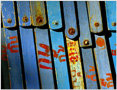 Canvas chairs.