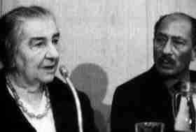 Golda Meir and Sadat