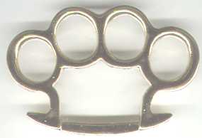Brass Knuckles Cast From U.S. Military Shell Casings