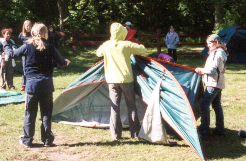 Tent pitching