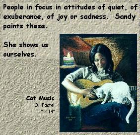 Attitudes and Cat Music painting