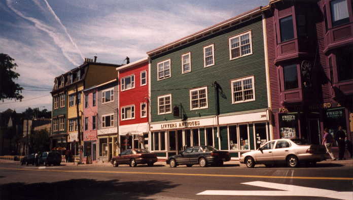 Duckworth Street, St John's, Newfoundland, Canada, Downtown…