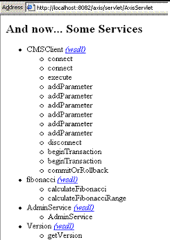 Deployed web services