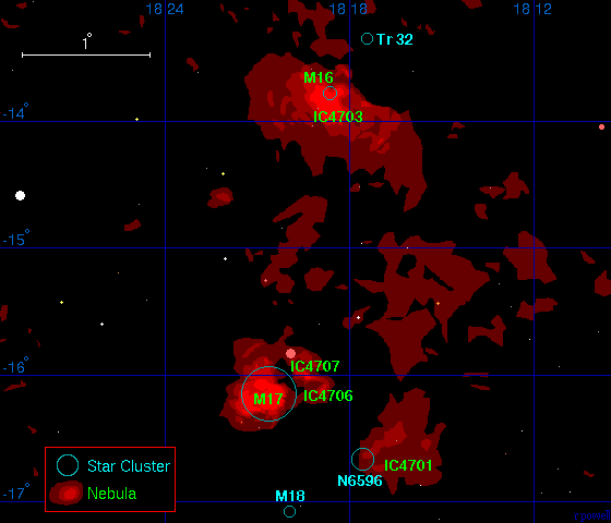 Um Mapa das Nebulosas �guia e �mega