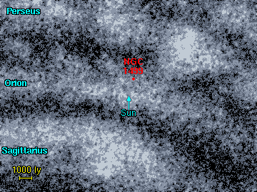Localiza��o da Nebulosa Calif�rnia