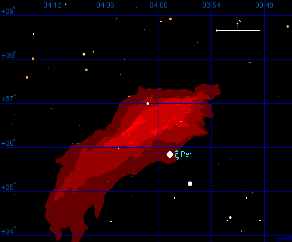 Um Mapa da Nebulosa Calif�rnia