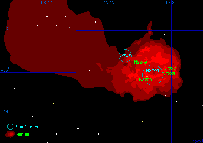 Um Mapa da Nebulosa Roseta
