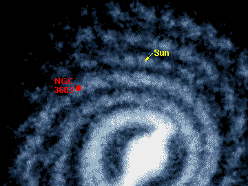 Localiza��o da Nebulosa NGC 3603