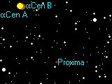 Uma lista das estrelas mais pr�ximas