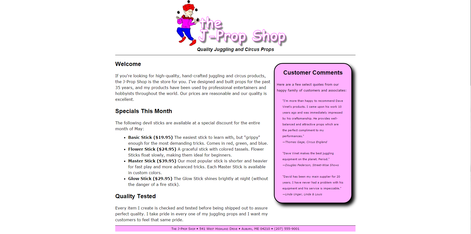 The J-Prop Shop