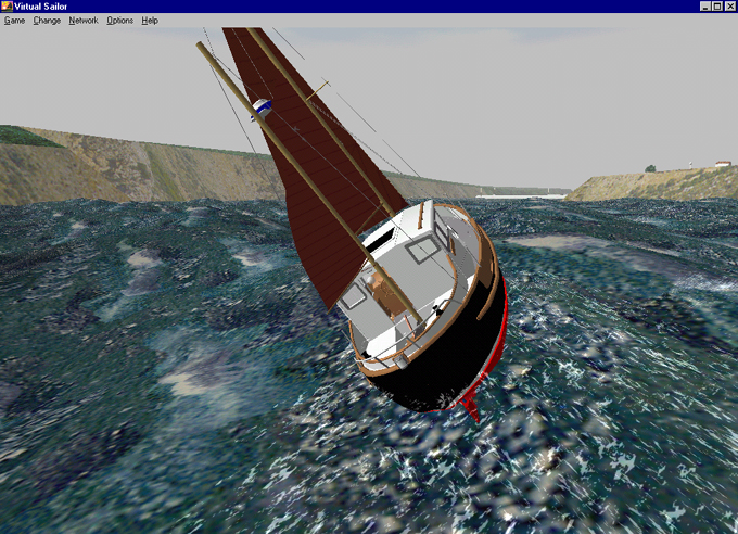 how to make the water in virtual sailor 7 more reailistic