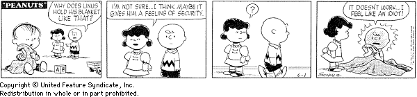 peanuts security blanket