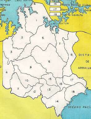 Mapa sensitivo del Distrito de La Chorrera