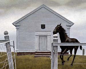 Colville Eglise Cheval