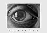 M. C. Escher's Eye, self portrait within the reflection of his own eye!