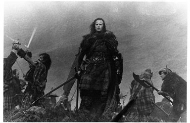 Connor MacLeod in the original Highlander movie.