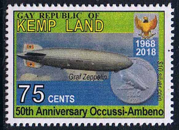 Kemp Land 2018 50th anniversary of the independence of Occussi-Ambeno. Click this stamp to visit Occussi-Ambeno's website.