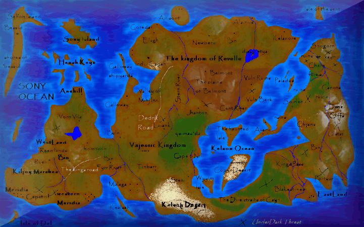 Map of Liahan; by Wikanium