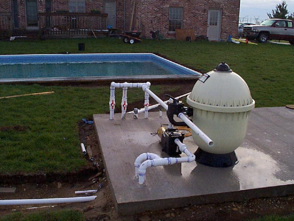 swimming pool pump house