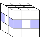 You need to get these four cubes placed in this step.
