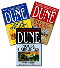 THE THREE HOUSES OF DUNE- ATREIDES CORRINO HARKONNEN