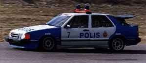 Saab Police Car