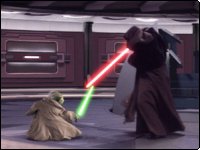 Yoda uses Form IV against Darth Sidious (Revenge of the Sith)