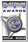 Platinum Web Award - 2002 - 2003