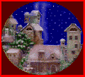 Snowing House - GIF Animation by (c) Kitty Roach