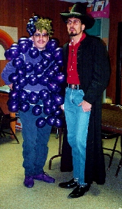 a bunch of grapes & cowboy