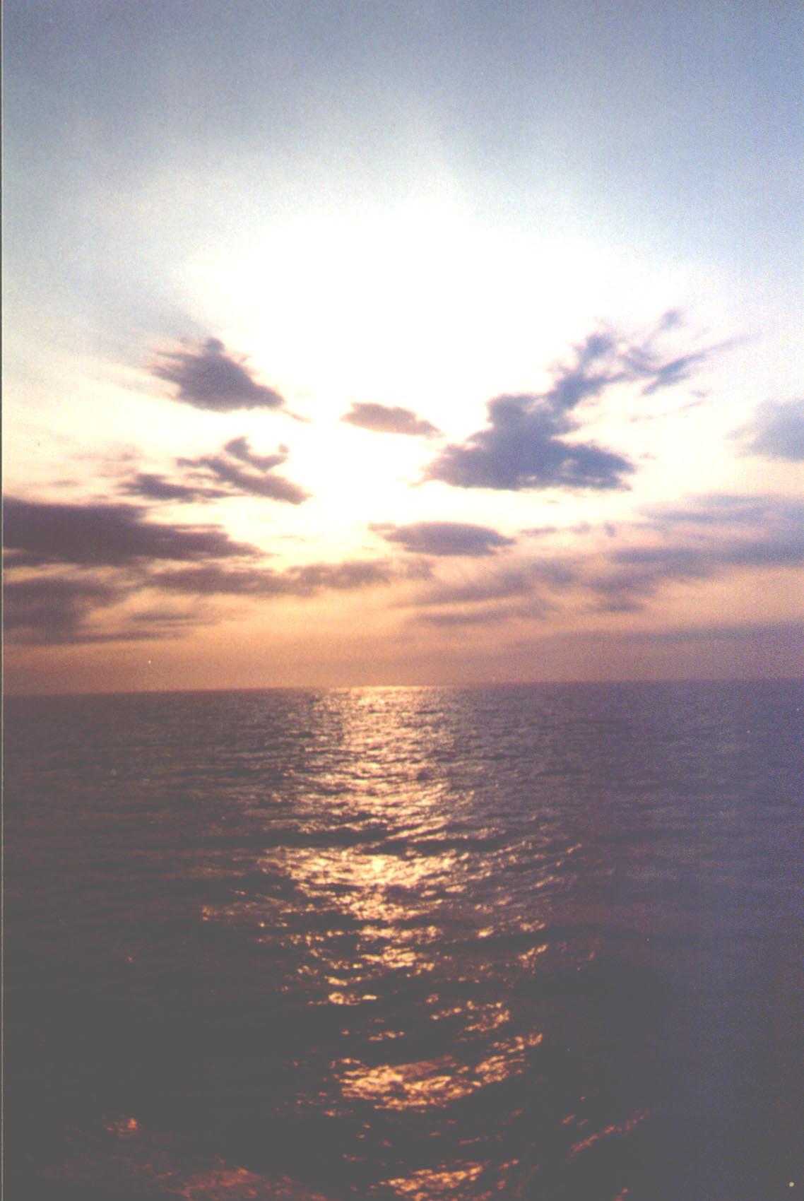 the sun sets on beautiful seas