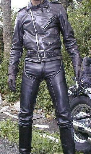 full leather biker