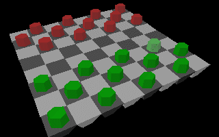 Checkers 3D Image