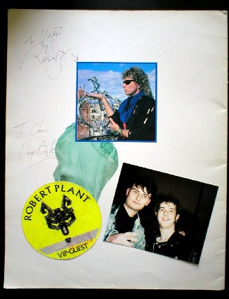 Autographs, backstage pass and pic of Doug boyle and I