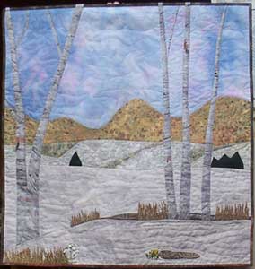 Early, Art Quilt Landscape, Copyright 2005 by Leigh C. Griffith