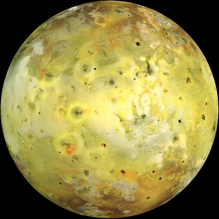 Galileo spacecraft true-color image of Io