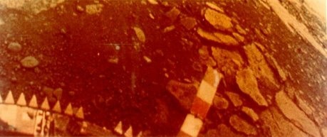 Soviet Venera probe surface image of Venus - Right side of panoramic image