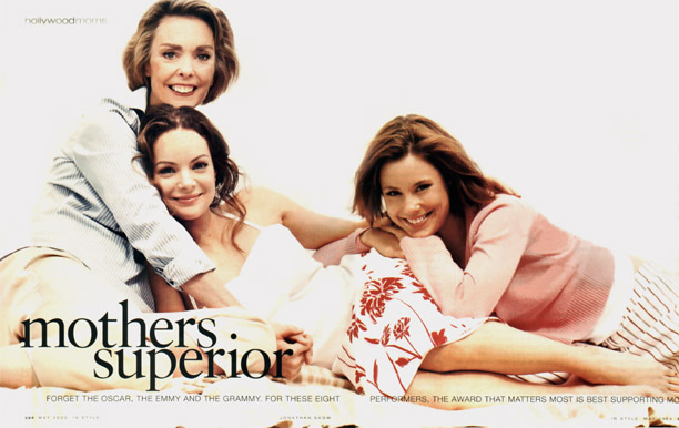 Picture of Kimberly Williams-Paisley, her sister Ashley and her mom Lynn Williams from InStyle magazine May 2003 issue.