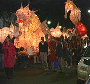 Parade of lanterns, Lismore