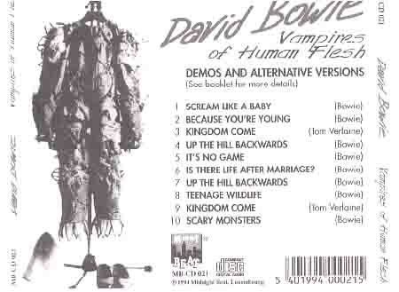 DAVID BOWIE-----------VAMPIRES OF THE HUMAN FLESH