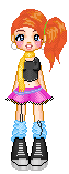 Base by- Panda-Pop-Pixels.....Awww- I like her,. She's my SECOND pixel Shaded dollie! I actually think she turned out pretty well!