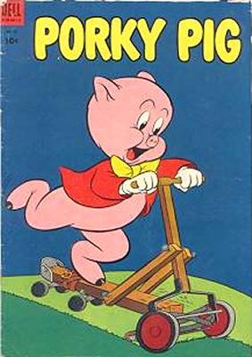 Porky Pig 39 Dell Comics 1955 Kite Fishing Pole