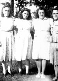 Edith, Betty Whitford, Viola Whitford Randall, Pearl Whitford Dupre