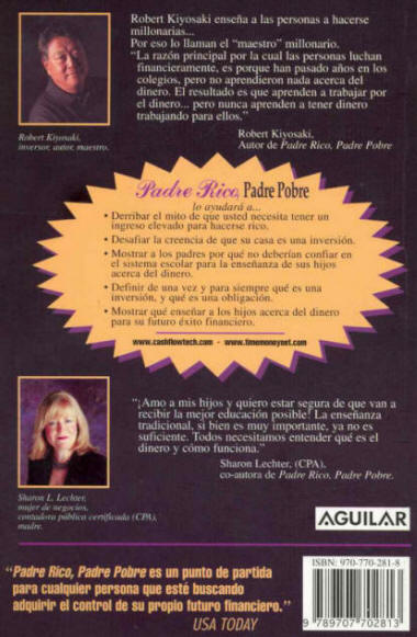 Libro Recomendado Padre Rico Padre Pobre Autor Robert T Kiyosaki Y