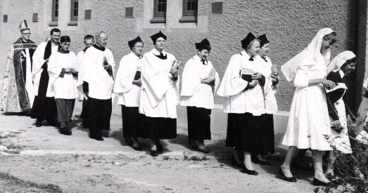 Choir at St John's Sept 1956